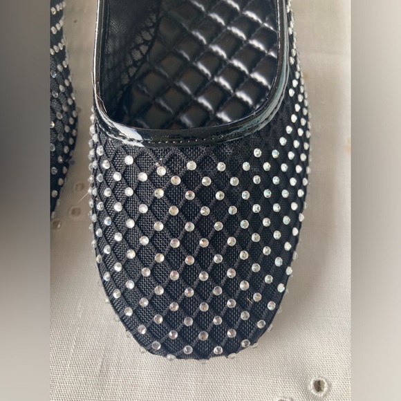 NEW Mix No. 6 Rhinestone Belleena Flat Shoe Sz 7 Never worn SPARKLY Ankle strap - Picture 10 of 11